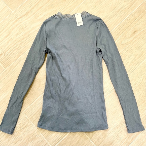 NWT River Island Lace Trim V-Neck Top - Picture 2 of 4